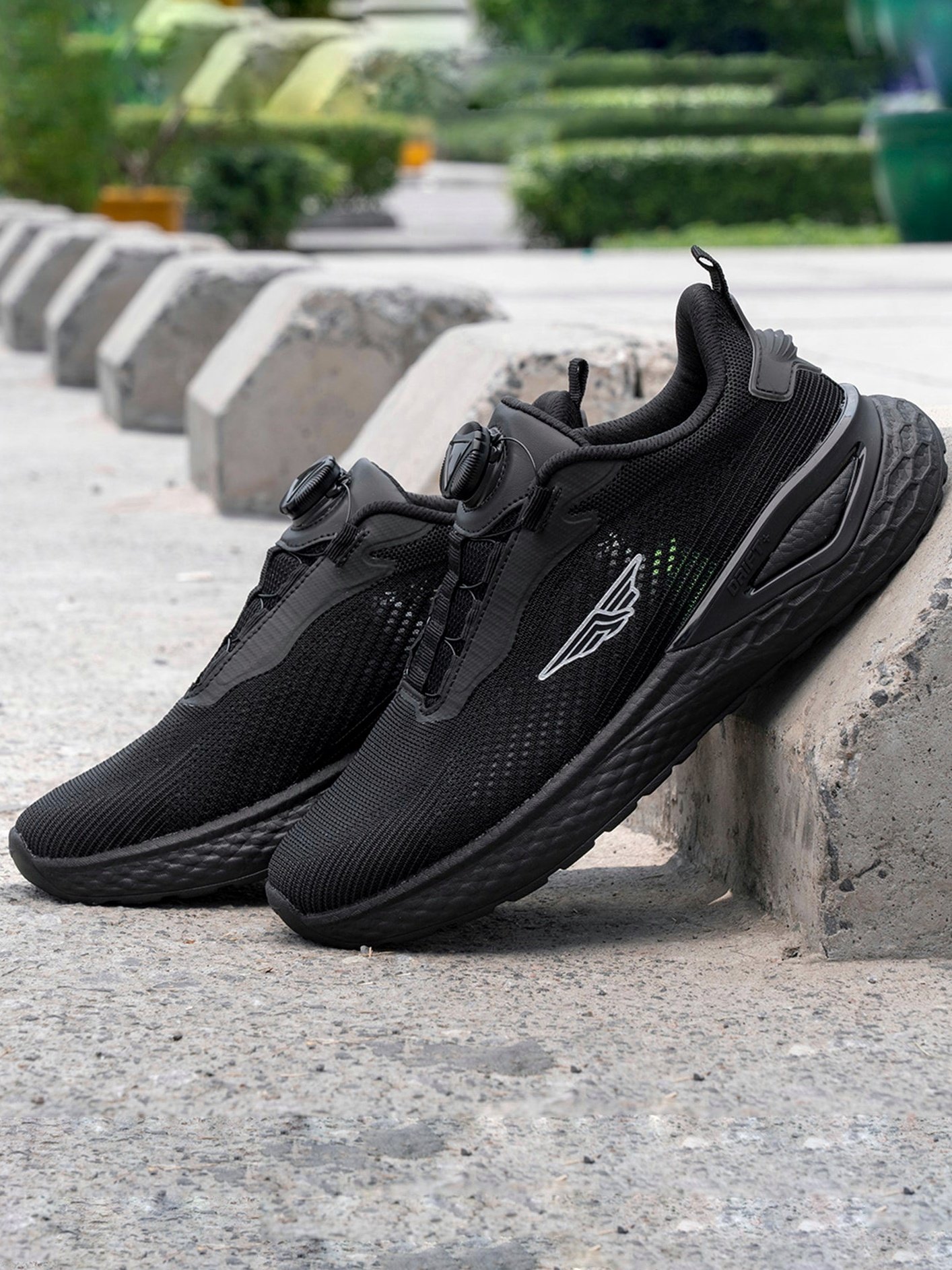 Redtape Dial Lace Athleisure Sport Shoes For Men | JET Black