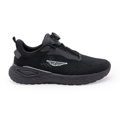 Redtape Dial Lace Athleisure Sport Shoes For Men | JET Black_img_2