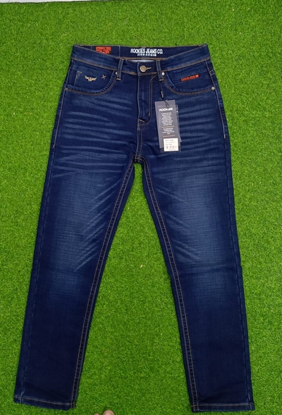ROOKIES KNIT DENIM JEANS PANT (antique black)_img_1