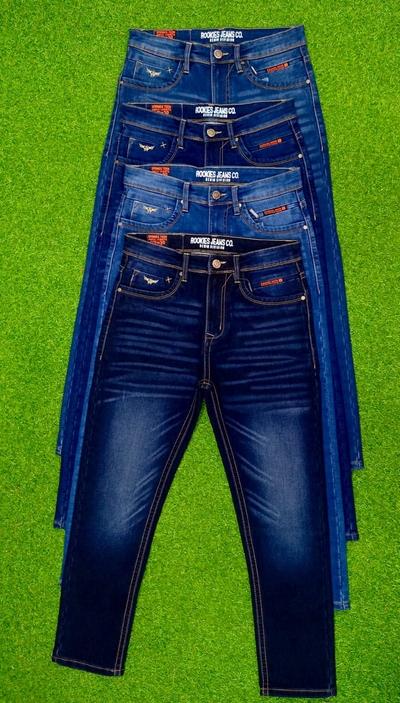 ROOKIES KNIT DENIM JEANS PANT (indego blue)_img_1