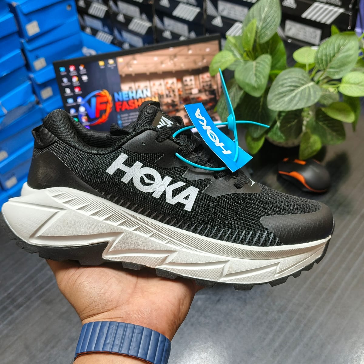 ORIGINAL HOKA BOOST EDITION ( BLACK WHITE)